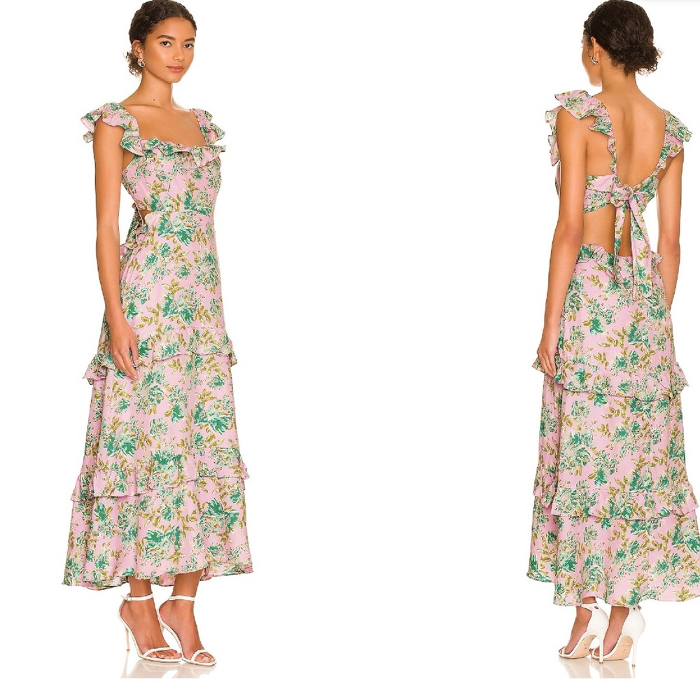 ASTR Lysette Midi Dress